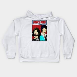 Donny and Marie Osmond 80s Pop Art Comic Style Kids Hoodie